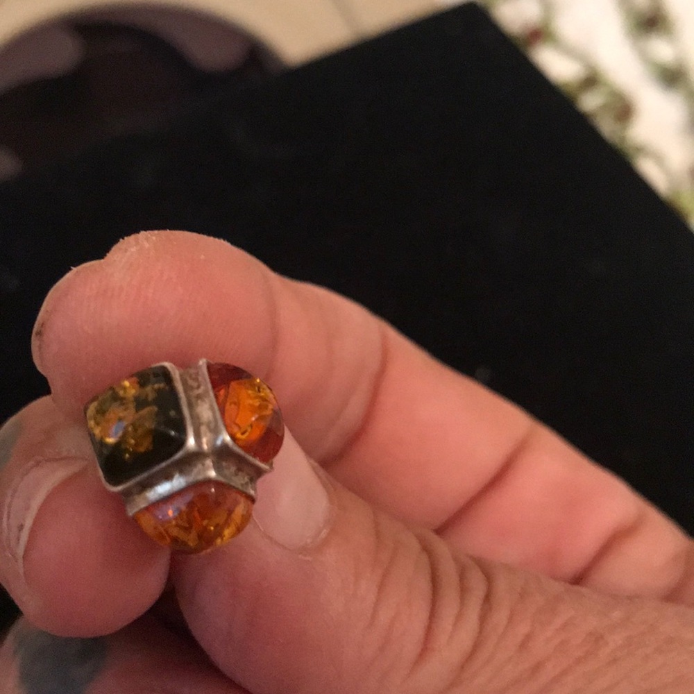 Amber earrings